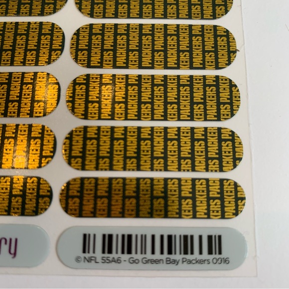 Green Bay Packers Jamberry Nail Art Wraps, NWT, NFL Football Team, NAS Nail Art - Picture 6 of 10